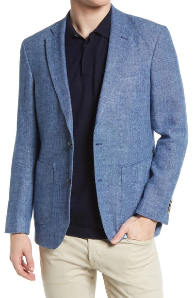 Shop Rodd & Gunn The Cascades Virgin Wool & Linen Sport Coat In Marine