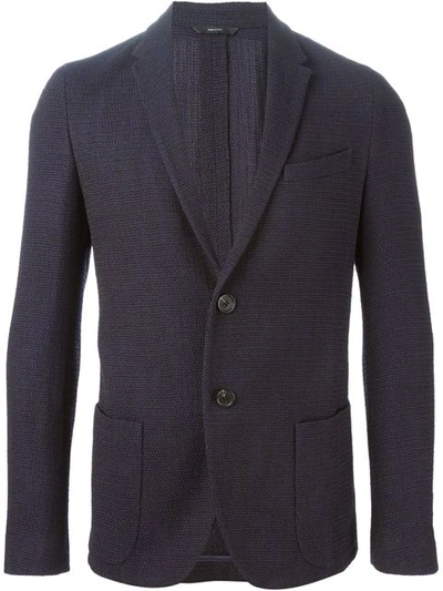 Fendi Knitted Blazer In Black