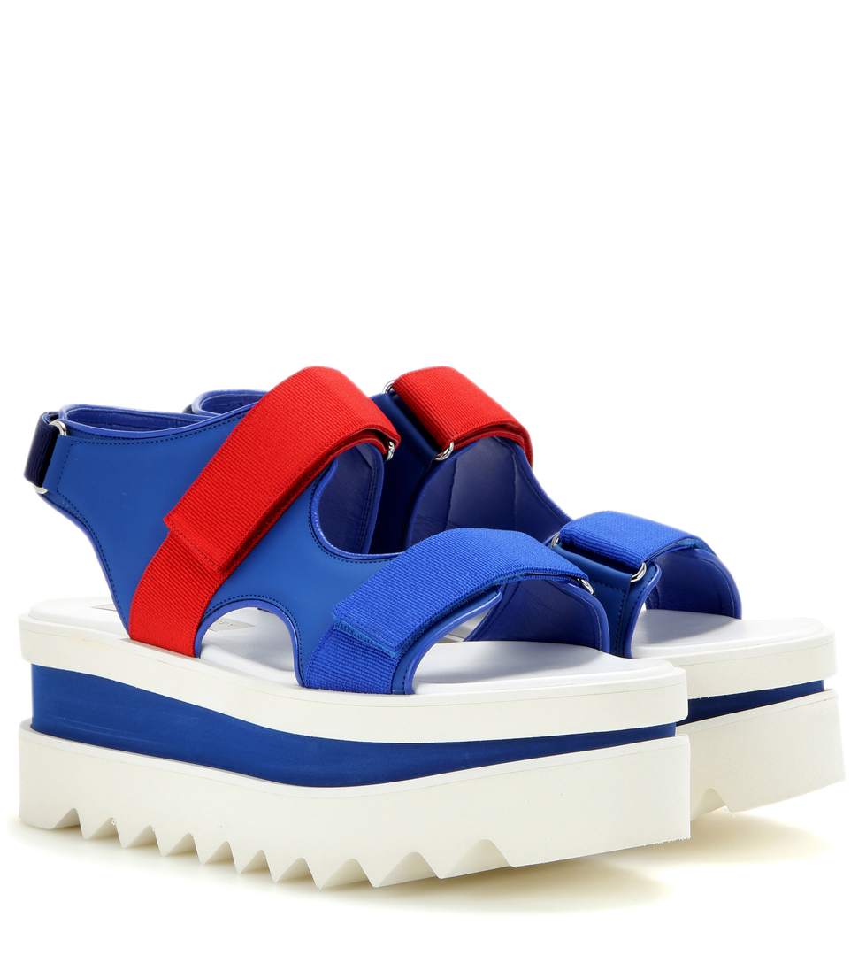 velcro strap platform sandals