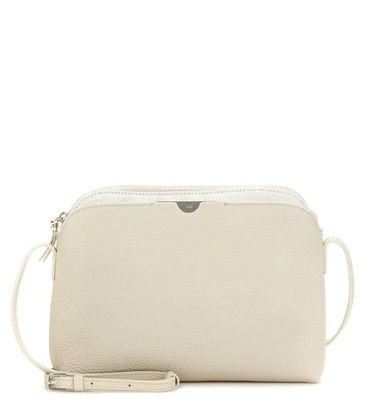 The Row Multi-pouch Grained-leather Cross-body Bag In Cream