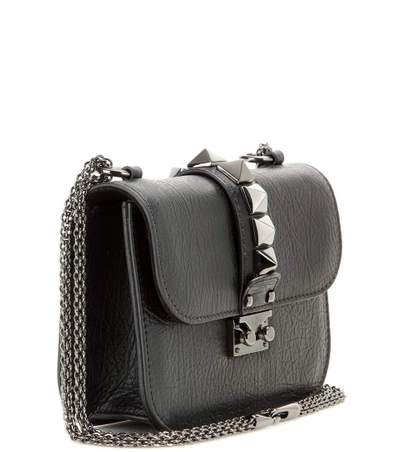 Valentino Garavani Garavani Noir Leather Shoulder Bag In | ModeSens