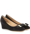 FERRAGAMO Mirabel suede wedges