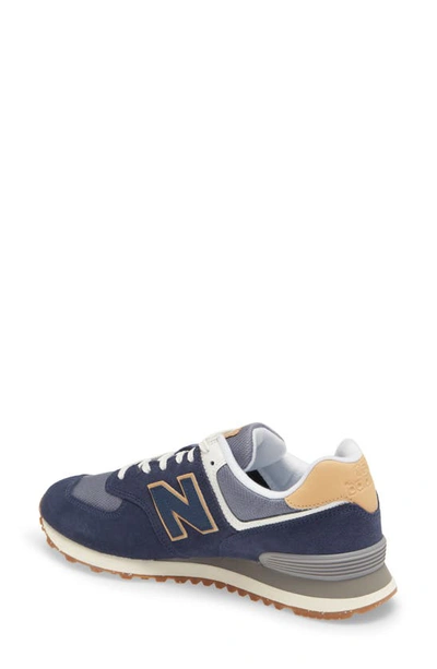 Shop New Balance 574 Classic Sneaker In Blue
