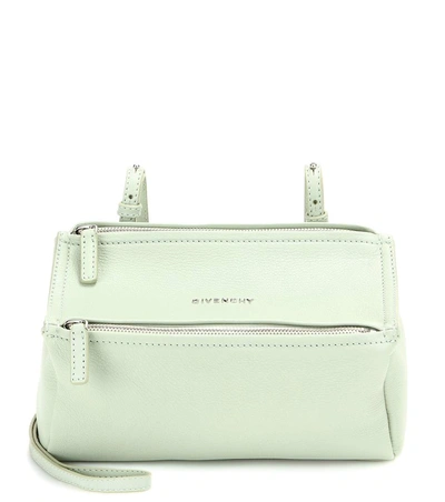 Givenchy Mini Pandora Shoulder Bag In Mint Textured-leather In