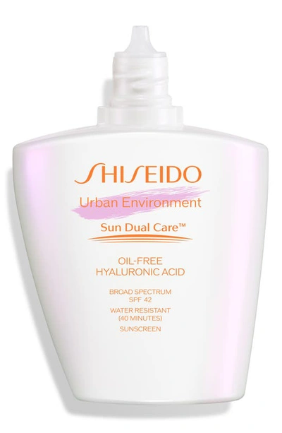 Shop Shiseido Urban Environment Sun Dual Care™ Oil-free Broad Spectrum Spf 42 Sunscreen, 1 oz