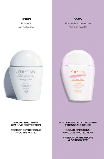 Shiseido Mini Urban Environment Oil-free Spf 42 Face Sunscreen With Hyaluronic Acid 1 oz/ 30 ml