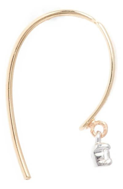 Shop Lana Jewelry Mini Diamond Drop Hoop Earrings In Yellow