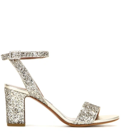Shop Tabitha Simmons Leticia Glitter-embellished Sandals