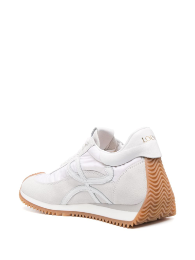 Shop Loewe Flow Runner Suede And Nylon Sneakers In White