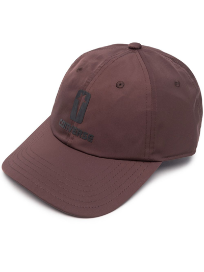 Shop Rick Owens Drkshdw X Converse Logo-print Baseball Cap In Brown