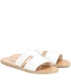 Ancient Greek Sandals Apteros Cutout Leather Slides