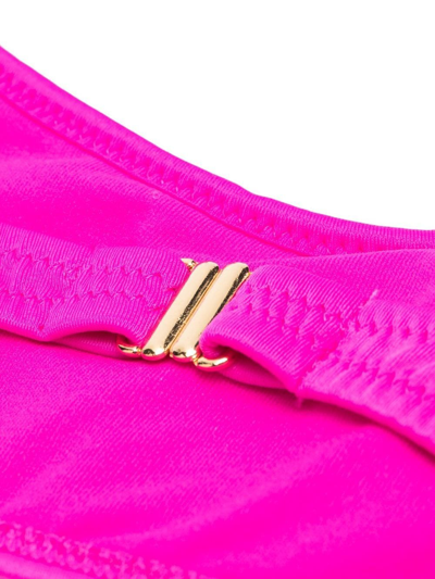 Shop Versace Logo-print Bikini Set In Pink