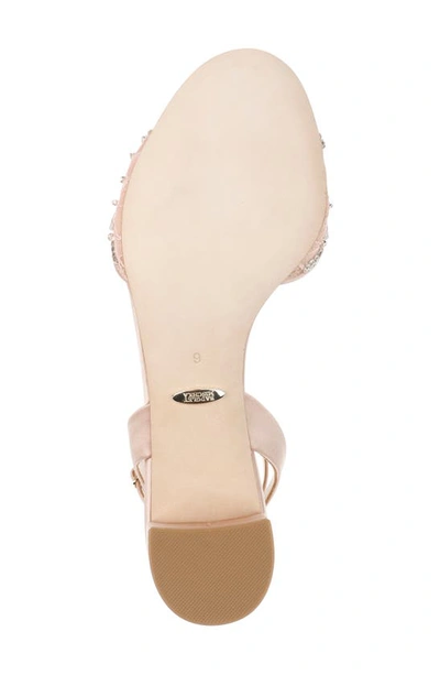 Shop Badgley Mischka Taylin Ankle Strap Sandal In Soft Blush