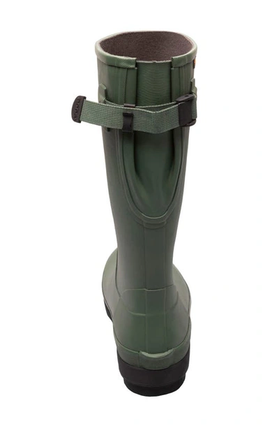 Bogs Amanda Ii Tall Waterproof Adjustable Calf Rain Boot In Green Ash