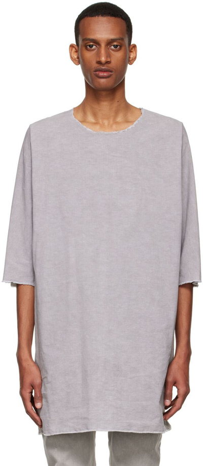 Shop Boris Bidjan Saberi Ssense Exclusive Gray Cotton T-shirt In Carbon Grey