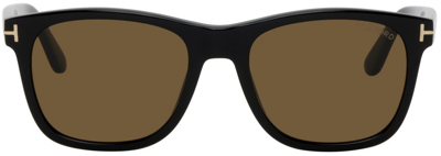 Shop Tom Ford Black Eric Sunglasses In 01j Shblk