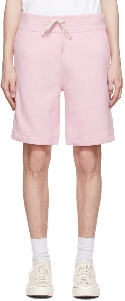 Shop Polo Ralph Lauren Pink Rl Shorts In Carmel Pink