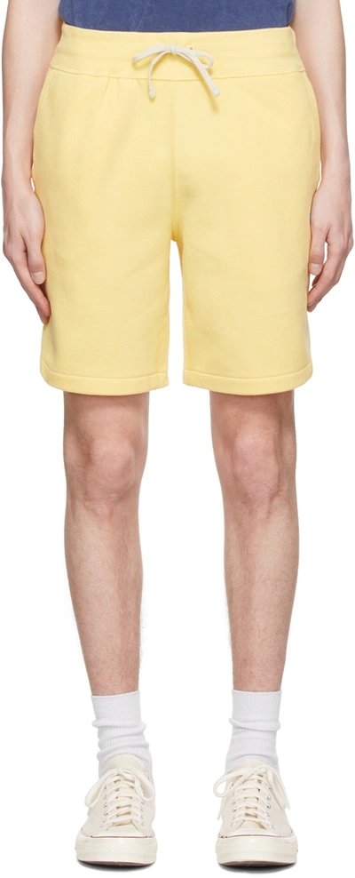 Shop Polo Ralph Lauren Yellow Rl Shorts In Empire Yellow