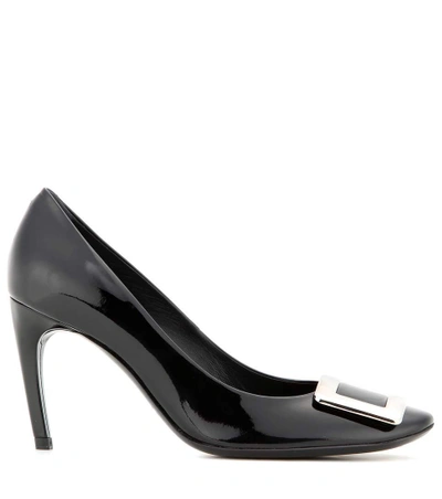 Shop Roger Vivier Belle De Nuit Patent Leather Pumps In Black