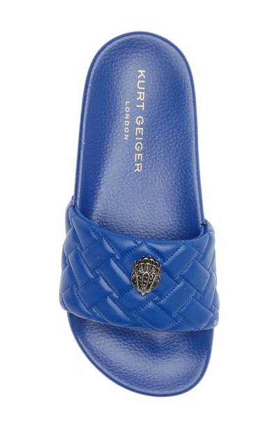 Shop Kurt Geiger Meena Eagle Slide Sandal In Blue