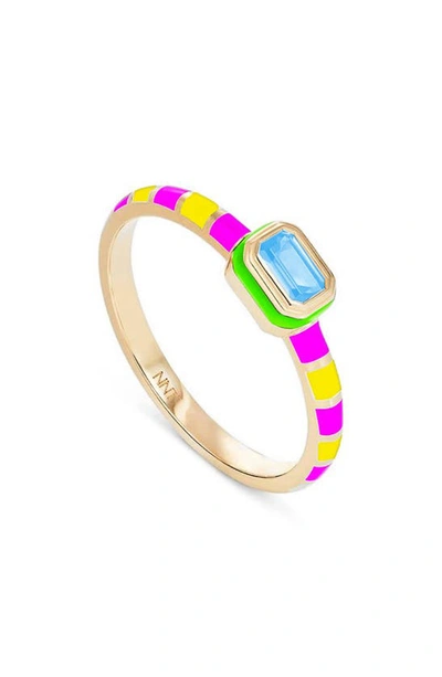 Shop Nevernot Grab 'n' Go Ready 2 Radiate Ring In Pink And White