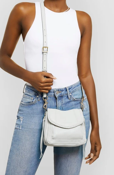 Shop Aimee Kestenberg Mini All For Love Convertible Leather Crossbody Bag In Cloud