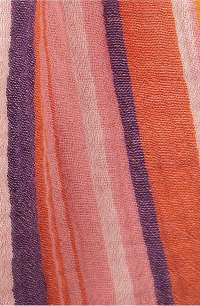 Free People Sunday Morning Lounge Shorts In Pink Stripe Combo