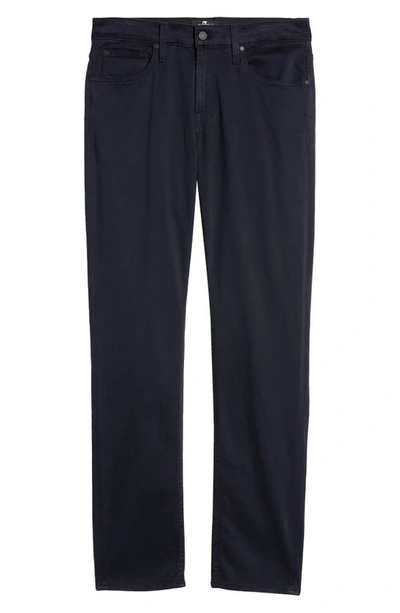 7 For All Mankind Slimmy Slim Fit Twill Five Pocket Pants In Emea Blue