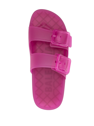 Shop Balenciaga Mallorca Rubber Sandals In Pink