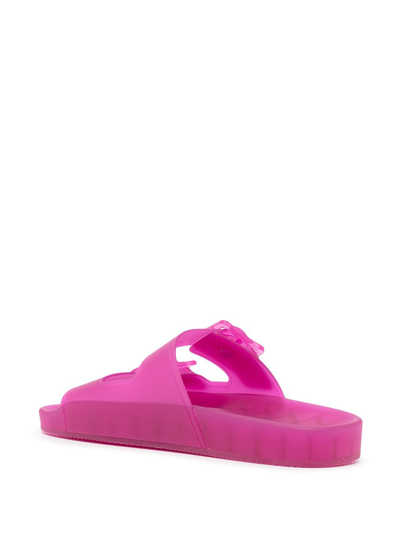 Shop Balenciaga Mallorca Rubber Sandals In Pink