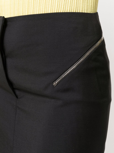 Shop Givenchy Wool Pencil Skirt In Black