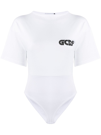 Shop Gcds Logo Bodysuit In White