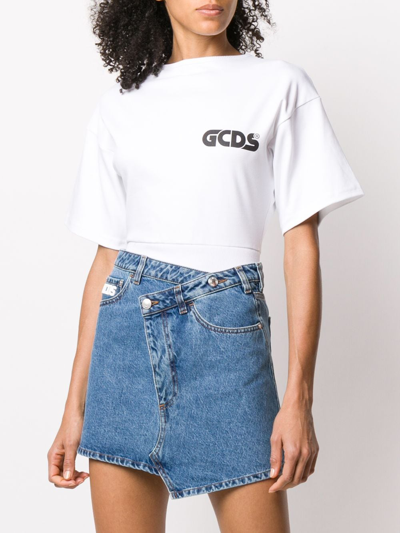 Shop Gcds Logo Bodysuit In White