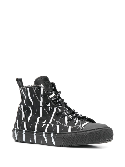 Valentino Black And White Vltn High Top Sneakers | ModeSens
