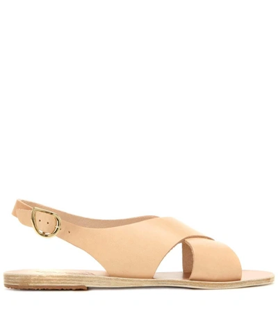 Shop Ancient Greek Sandals Maria Leather Sandals In Eatural