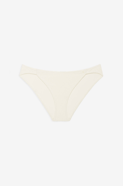 Shop Anine Bing Riza Bikini Bottom In Cream