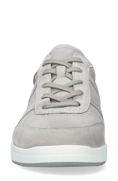 Mephisto Rebecca Perforated Sneaker In Light Grey