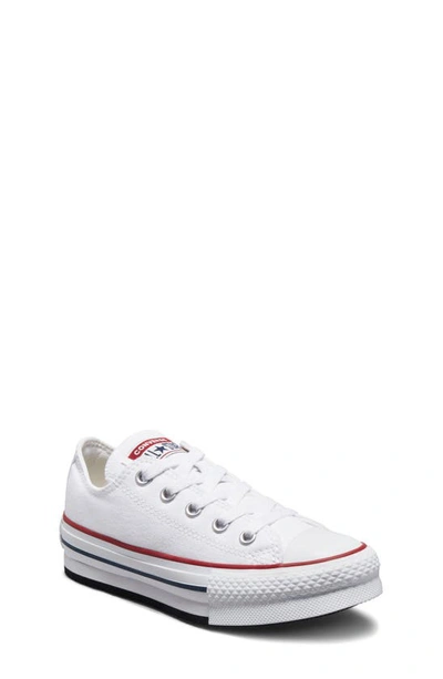 Shop Converse Kids' Chuck Taylor® All Star® Eva Lift Sneaker In White/ Garnet/ Navy