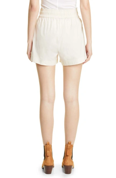 Shop Frame Drawstring Cotton Lounge Shorts In Flax