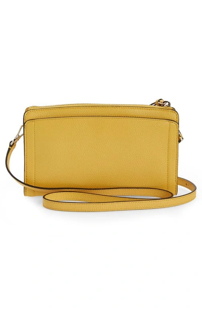 Shop Kate Spade Knott Small Leather Crossbody Bag In Morning Light