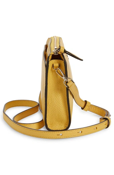 Shop Kate Spade Knott Small Leather Crossbody Bag In Morning Light