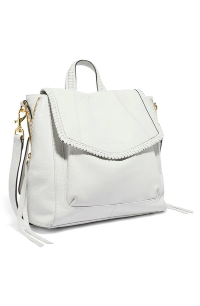 Shop Aimee Kestenberg All For Love Convertible Leather Backpack In Cloud W/ Shiny Gold