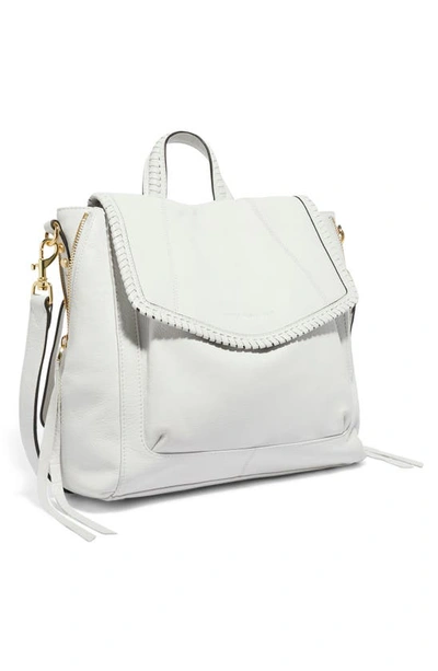 Aimee Kestenberg All For Love Convertible Leather Backpack In Cloud With Shiny Gold