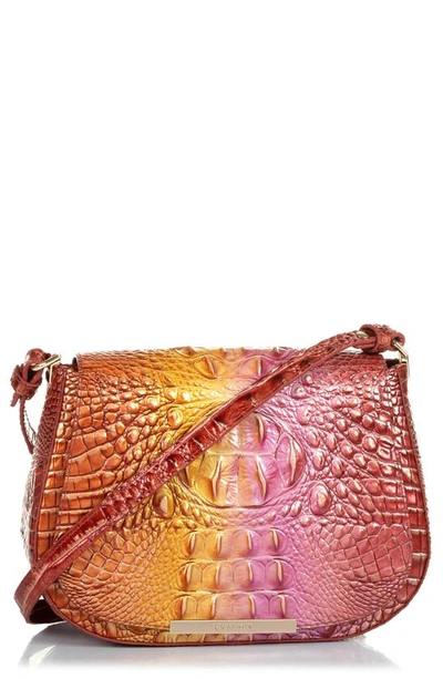Shop Brahmin Nadine Small Leather Crossbody Bag In Glam