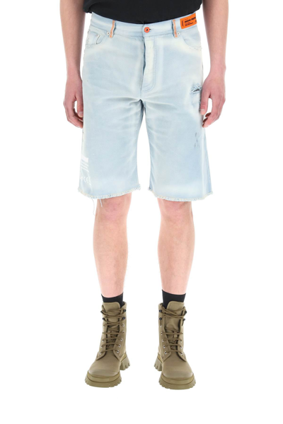 Shop Heron Preston Hammer Holder Shorts In Blue