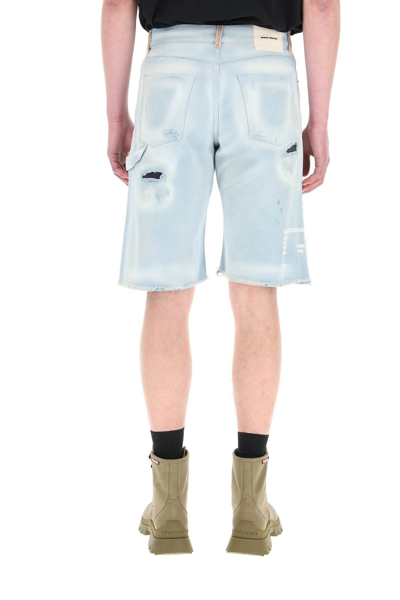 Shop Heron Preston Hammer Holder Shorts In Blue