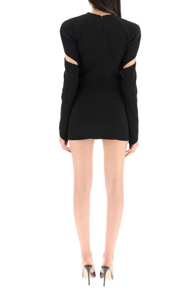 Shop Monot Sweetheart Mini Dress In Black