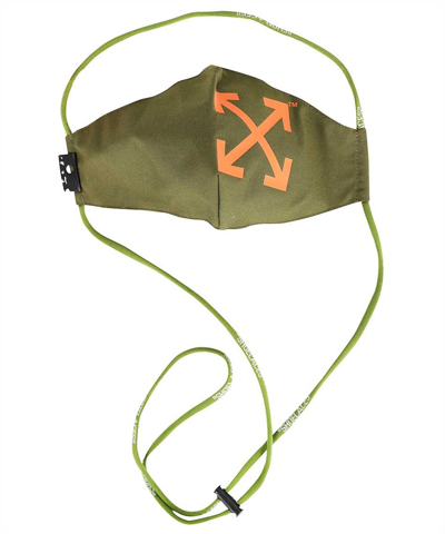 Shop Off-white Cord Mask In Green