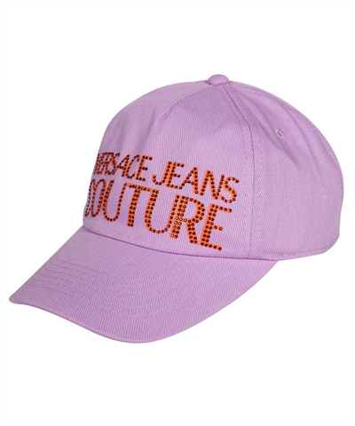 Shop Versace Jeans Couture Baseball Cap In Purple