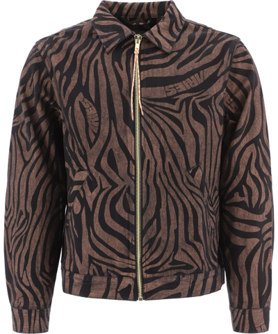 Shop Aries Arise Men's  Brown Cotton Jacket